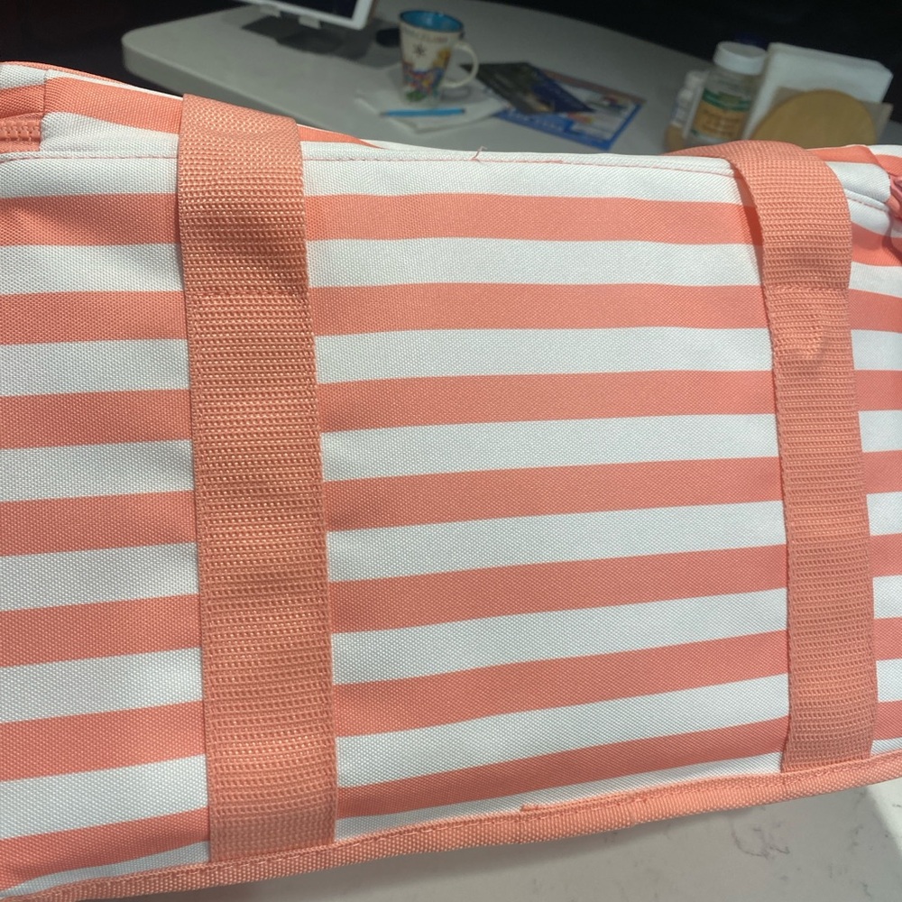 🆕♠️kate spade♠️ Cooler Bag, “Coral Stripes”♠️ - Picture 3 of 6